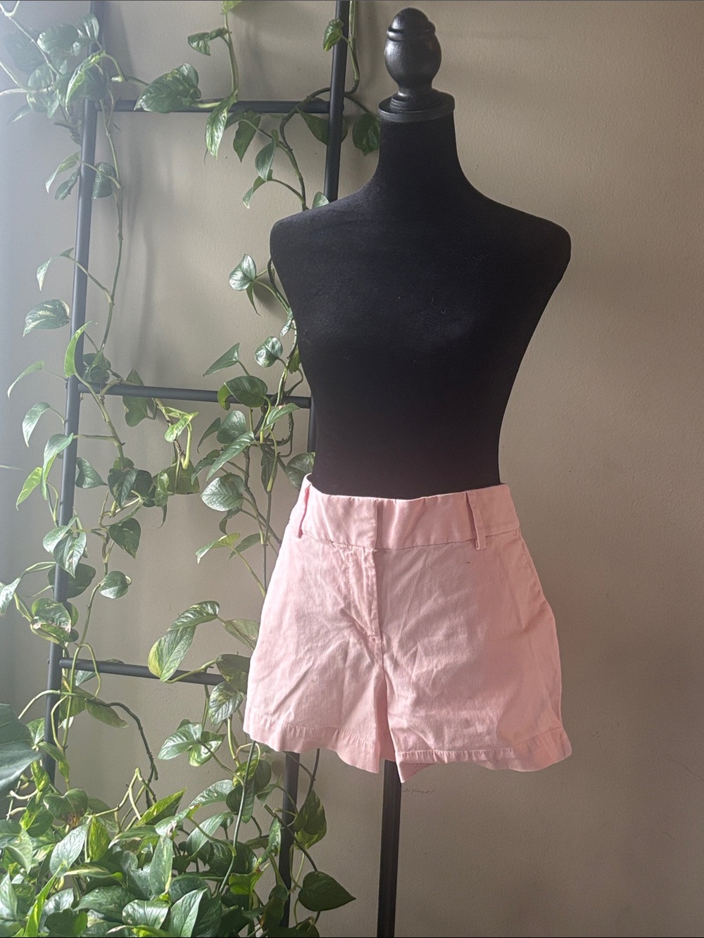 LOFT Pastel Pink Tailored Bermuda Shorts
